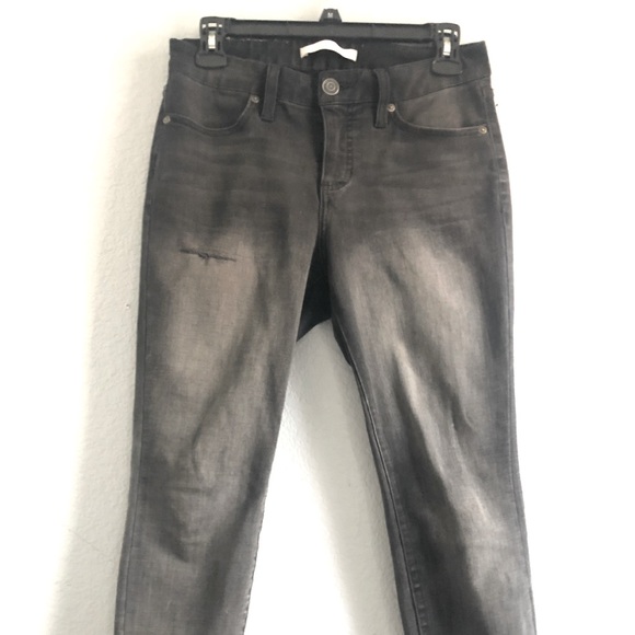 Lauren Conrad Super Skinny Black Wash (Short) Jeans - Picture 2 of 6